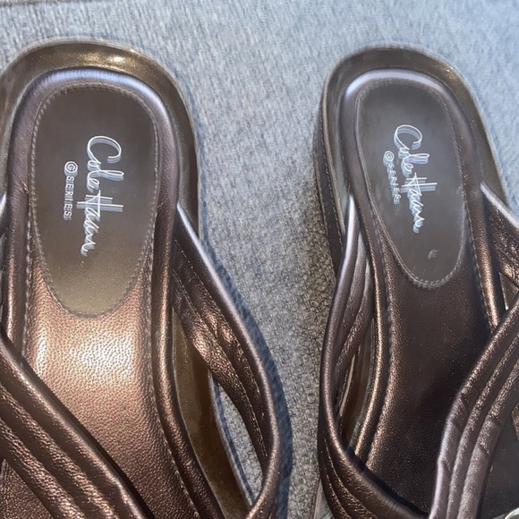 Cole Haan G Series Brown Wedge Slide Sandals Women Size 8B 
p2 - Picture 2 of 6
